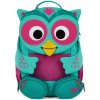 Affenzahn Dětský batoh do školky Large Friend Owl- turquoise 8l