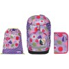 Ergobag Prime set batoh + sáček + pouzdro - Flower 2025
