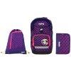 Ergobag Prime set batoh + sáček + pouzdro - Fluo růžový 2025