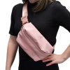 386041 7 heys puffer mini waist bag rose