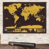 Stírací mapa světa Scratch map - BR1069