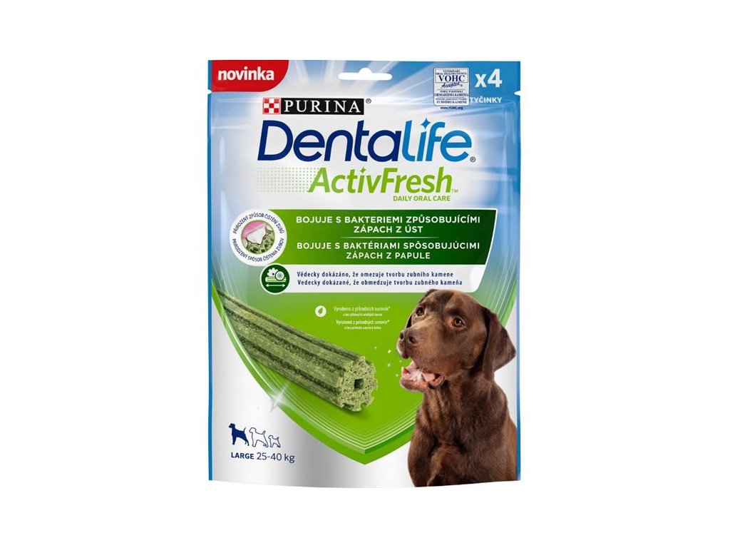 77961 1 purina dentalife activfresh large 142 g z kategorie chovatelske potreby a krmiva pro psy pamlsky pro psy dentalni pamlsky pro psy