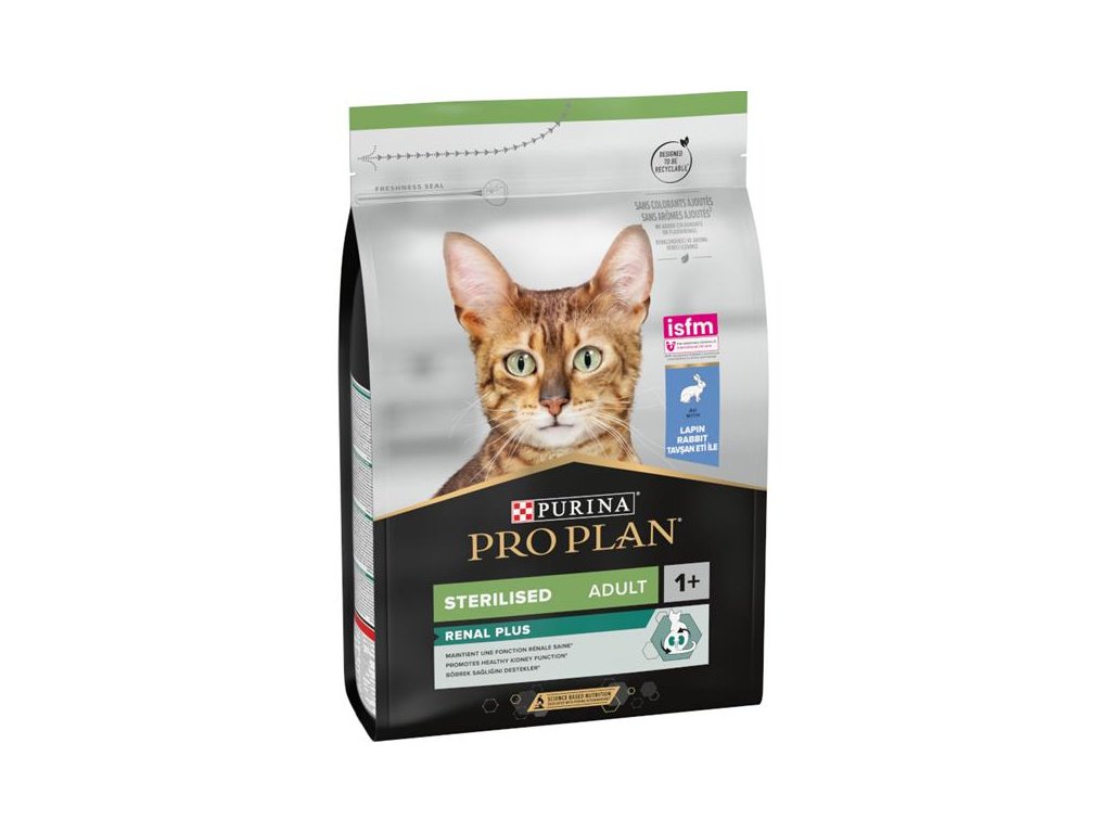 82395 1 pro plan cat adult sterilised renal plus kralik 3 kg z kategorie chovatelske potreby a krmiva pro kocky krmivo a pamlsky pro kocky granule pro kocky