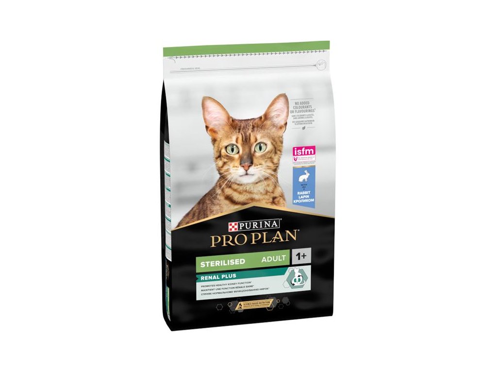 82410 1 pro plan cat adult sterilised renal plus kralik 10 kg z kategorie chovatelske potreby a krmiva pro kocky krmivo a pamlsky pro kocky granule pro kocky