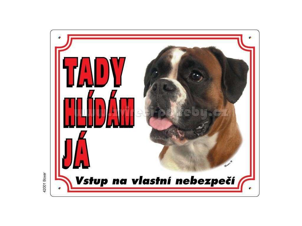 5322 1 vystrazna plastova tabulka na plot boxer z kategorie chovatelske potreby a krmiva pro psy tabulky samolepky psi tabulky na plot