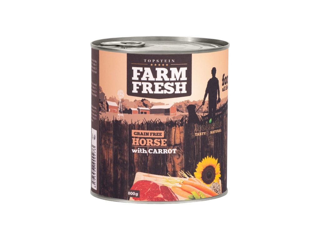 83178 1 farm fresh konina s mrkvi 800g z kategorie chovatelske potreby a krmiva pro psy krmiva pro psy konzervy pro psy