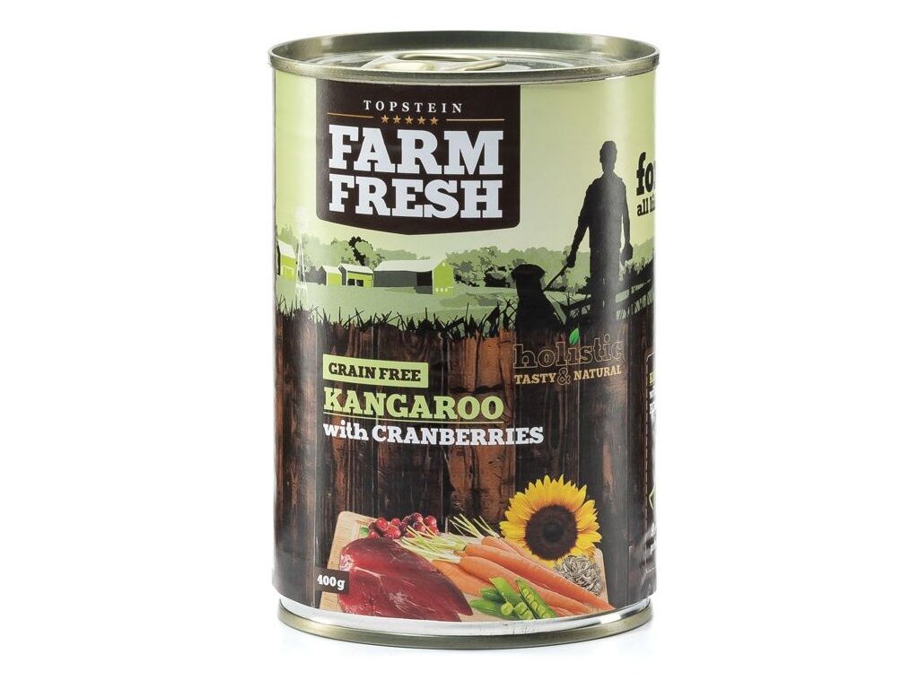 83172 1 farm fresh klokan s brusinkami 400g z kategorie chovatelske potreby a krmiva pro psy krmiva pro psy konzervy pro psy
