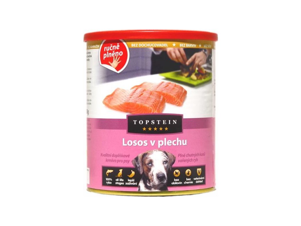 83286 1 topstein losos v plechu 800 g z kategorie chovatelske potreby a krmiva pro psy krmiva pro psy konzervy pro psy