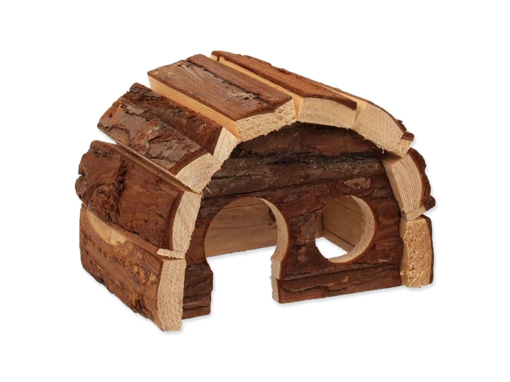 54051 1 domek small animals hobit dreveny 15 x 10 x 9 cm 1 ks z kategorie chovatelske potreby a krmiva pro hlodavce a mala zvirata domecky odpocivadla