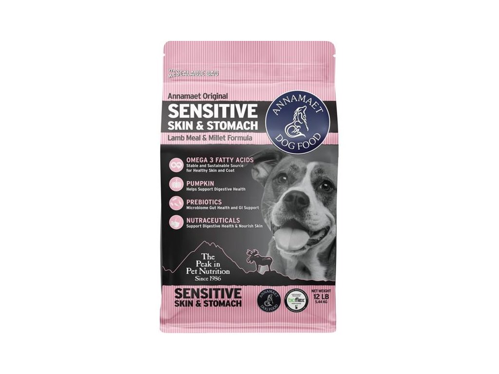 56928 1 annamaet sensitive skin stomach 5 44 kg 12lb z kategorie chovatelske potreby a krmiva pro psy krmiva pro psy granule pro psy