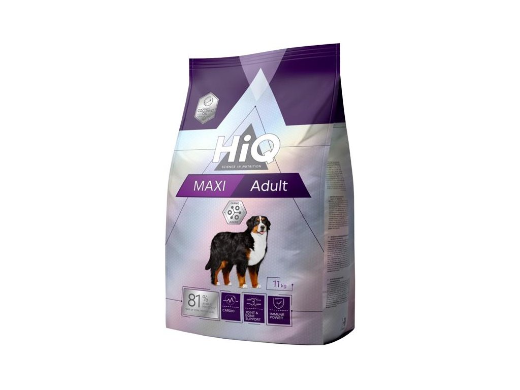 58430 1 hiq dog dry adult maxi 11 kg z kategorie chovatelske potreby a krmiva pro psy krmiva pro psy granule pro psy