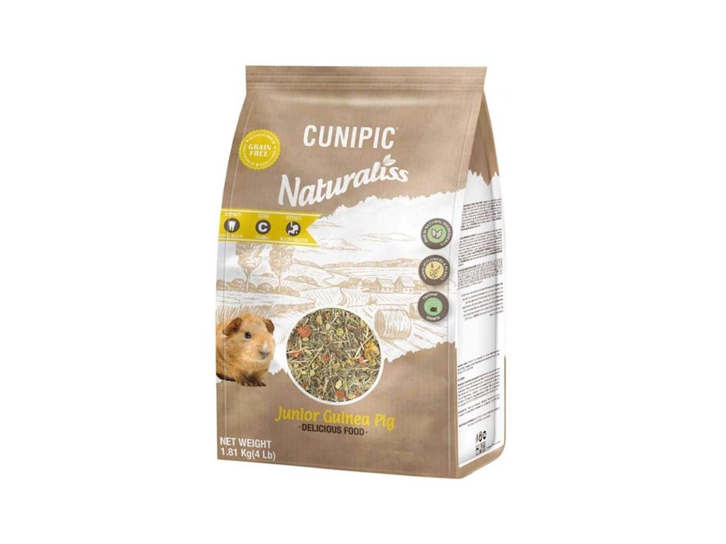 56499 1 cunipic naturaliss guinea pig junior mlade morce 1 81 kg z kategorie chovatelske potreby a krmiva pro hlodavce a mala zvirata krmiva pro hlodavce a mala zvirata
