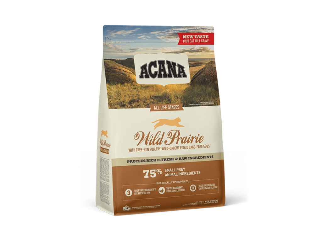 50979 3 acana cat grain free wild prairie 1 8 kg z kategorie chovatelske potreby a krmiva pro kocky krmivo a pamlsky pro kocky granule pro kocky