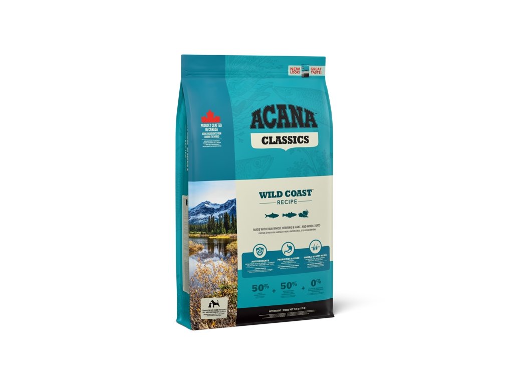 27369 acana dog classics wild coast 9 7 kg z kategorie chovatelske potreby a krmiva pro psy krmiva pro psy granule pro psy