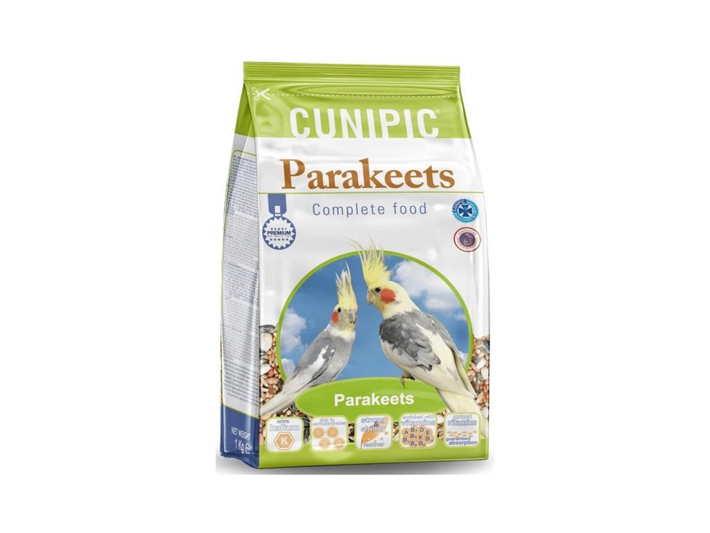 56649 1 cunipic parakeets korela 1 kg z kategorie chovatelske potreby pro ptaky a papousky krmivo pro papousky