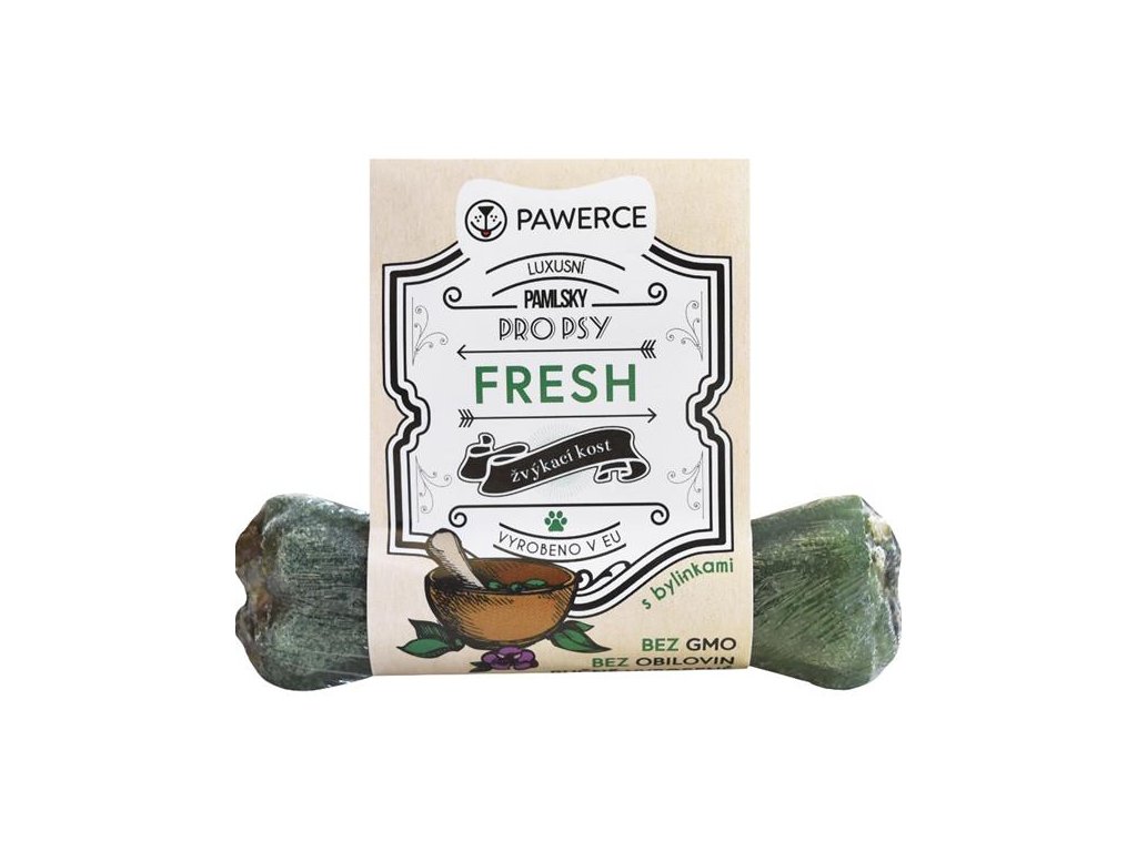 77823 3 pawerce zvykaci kost plnena fresh 10cm z kategorie chovatelske potreby a krmiva pro psy pamlsky pro psy plnene buvoli kosti