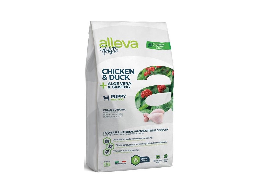56703 1 alleva holistic dog dry puppy junior chicken maxi 2kg z kategorie chovatelske potreby a krmiva pro psy krmiva pro psy granule pro psy