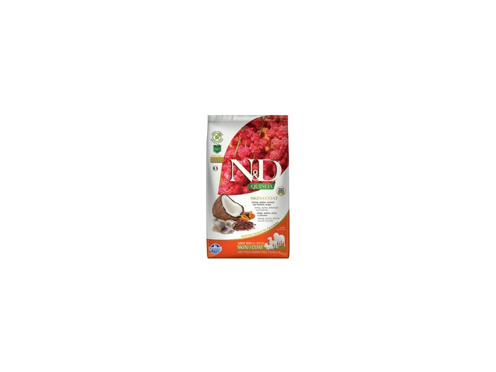28530 n d gf quinoa dog skin coat herring coconut 2 5kg z kategorie chovatelske potreby a krmiva pro psy krmiva pro psy granule pro psy
