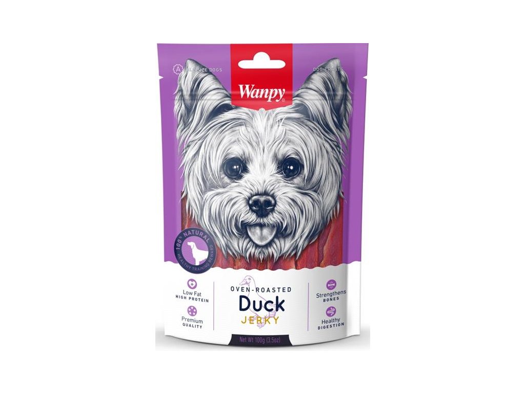 56421 2 wanpy dog duck jerky 100 g z kategorie chovatelske potreby a krmiva pro psy pamlsky pro psy susena masicka pro psy