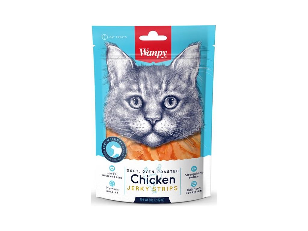 56436 1 wanpy cat soft chicken jerky strips for cat 80 g z kategorie chovatelske potreby a krmiva pro kocky krmivo a pamlsky pro kocky pamlsky pro kocky