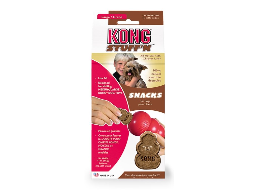 6747 1 kong snacks large jatrovy pamlsek 312g z kategorie chovatelske potreby a krmiva pro psy pamlsky pro psy piskoty susenky pro psy