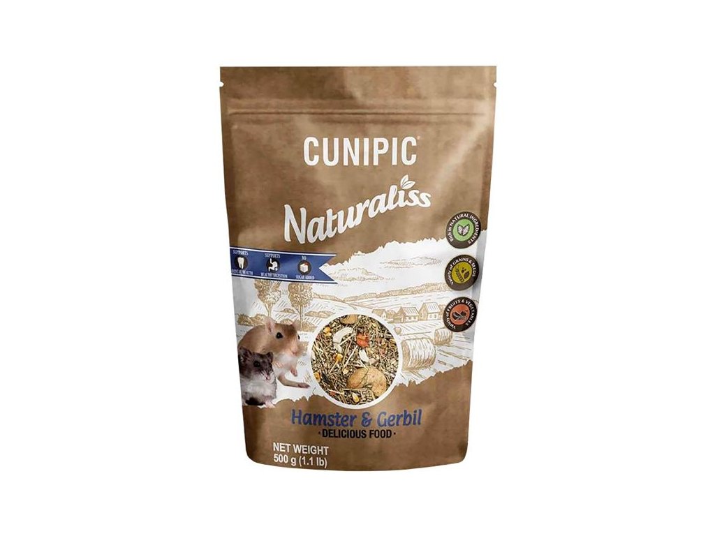 56505 1 cunipic naturaliss hamster gerbil krecek a piskomil 500 g z kategorie chovatelske potreby a krmiva pro hlodavce a mala zvirata krmiva pro hlodavce a mala zvirata