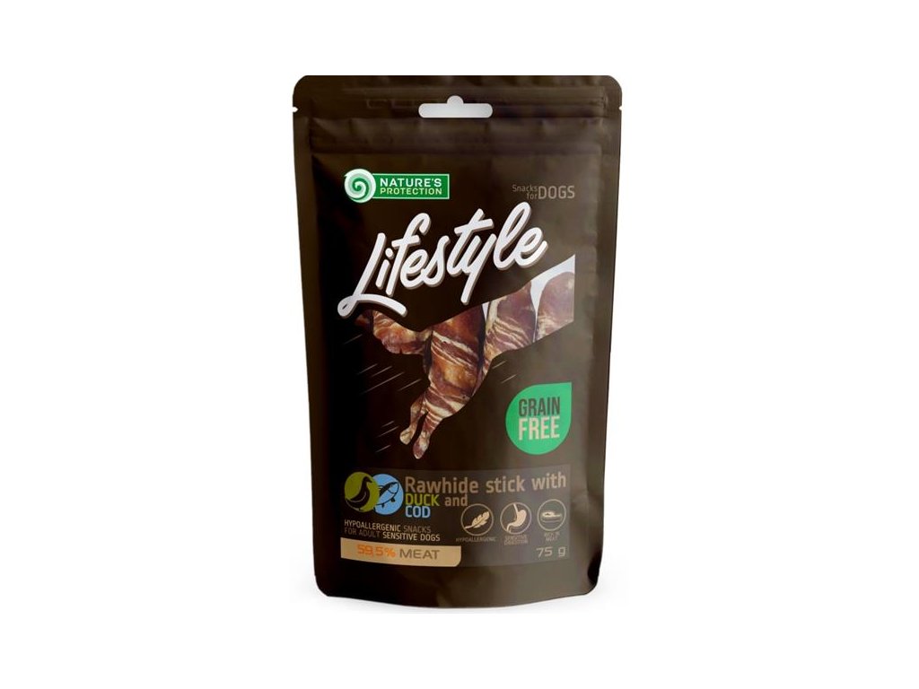 56628 1 nature s protection dog snack lifestyle kachni tresci tycinky 75 g z kategorie chovatelske potreby a krmiva pro psy pamlsky pro psy zvykaci pamlsky pro psy