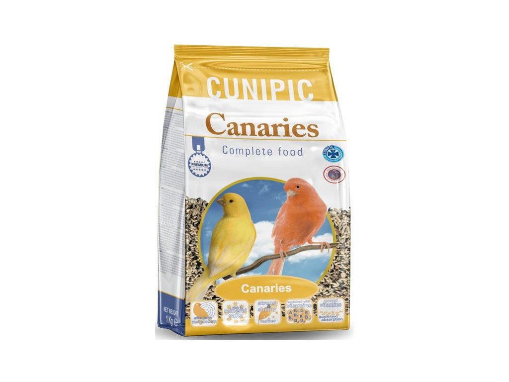 56646 1 cunipic canaries kanar 1 kg z kategorie chovatelske potreby pro ptaky a papousky krmivo pro papousky