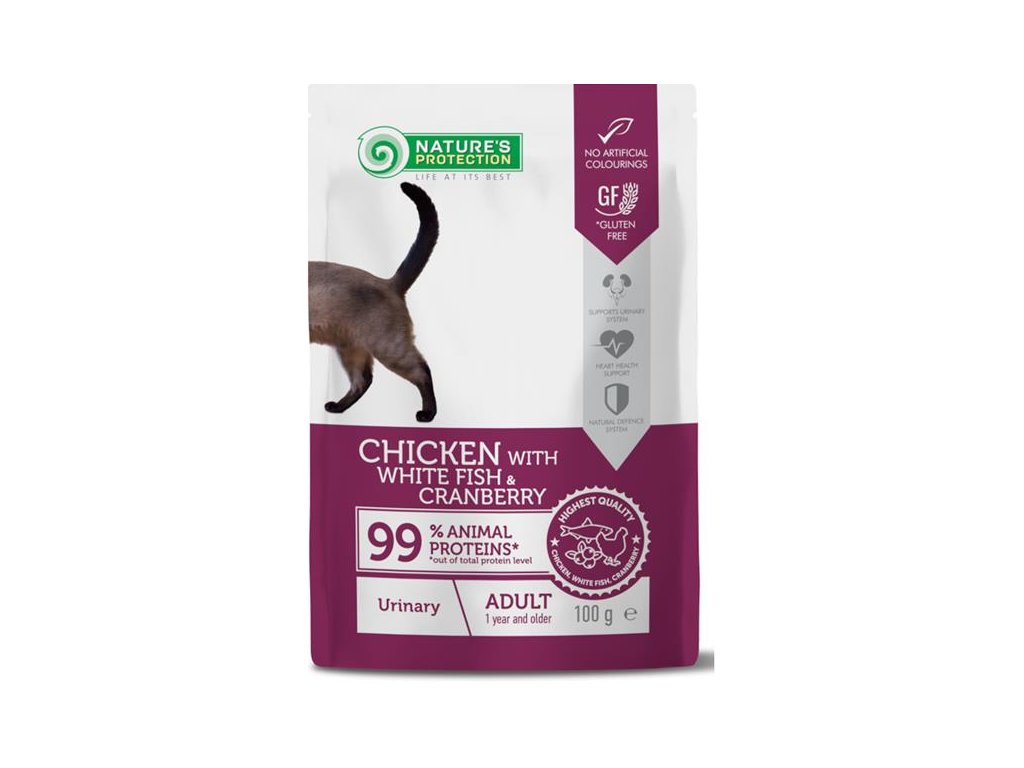 83931 1 nature s protection cat kaps urinary white fish and cranberry 100g z kategorie chovatelske potreby a krmiva pro kocky krmivo a pamlsky pro kocky kapsicky pro kocky