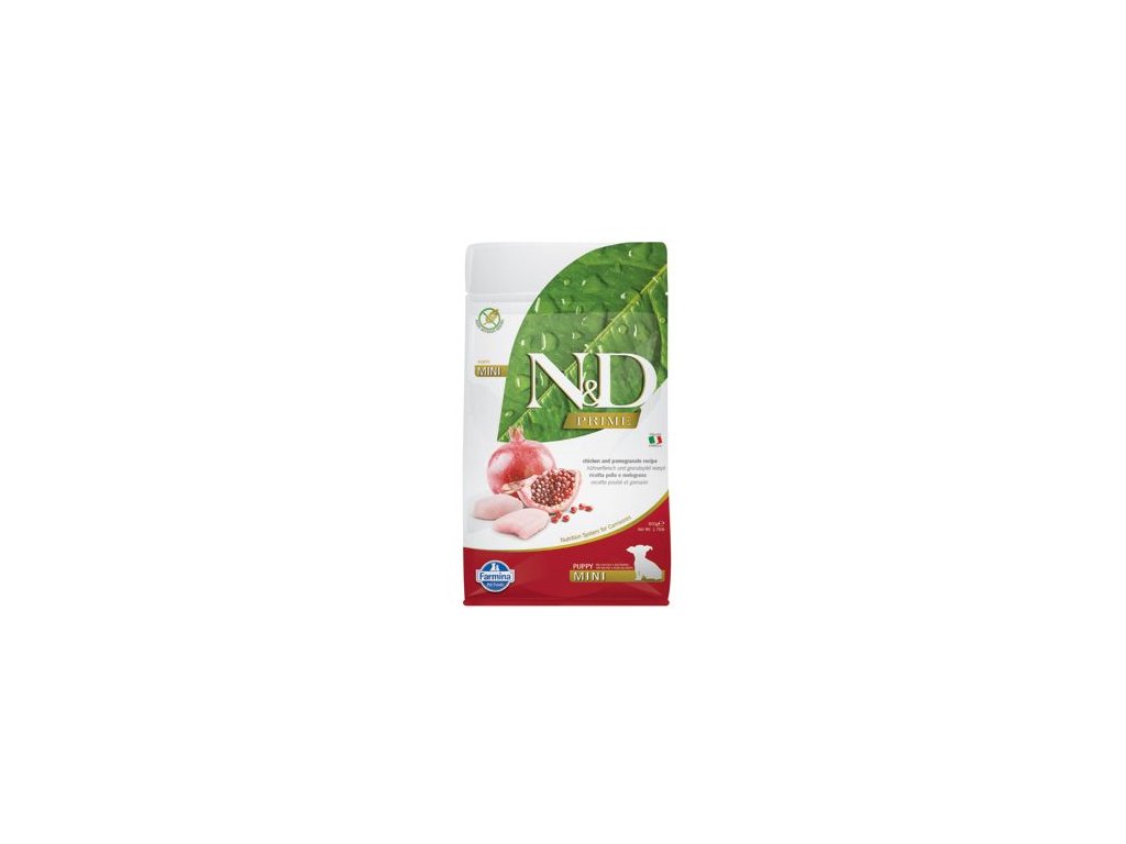 36198 n d prime dog puppy mini chicken pomegranate 800g z kategorie chovatelske potreby a krmiva pro psy krmiva pro psy granule pro psy
