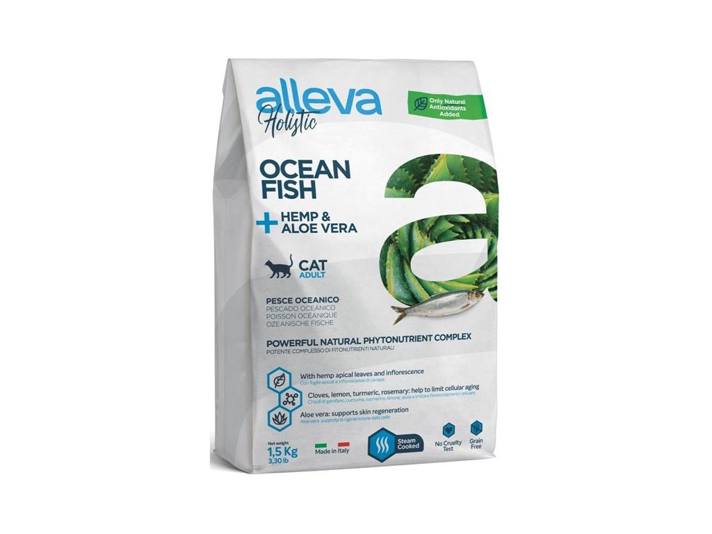 56760 1 alleva holistic cat dry adult ocean fish 1 5kg z kategorie chovatelske potreby a krmiva pro kocky krmivo a pamlsky pro kocky granule pro kocky