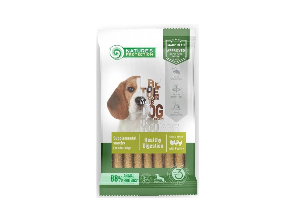 56868 1 nature s protection poultry healthy digestion 110g z kategorie chovatelske potreby a krmiva pro psy pamlsky pro psy funkcni pamlsky pro psy
