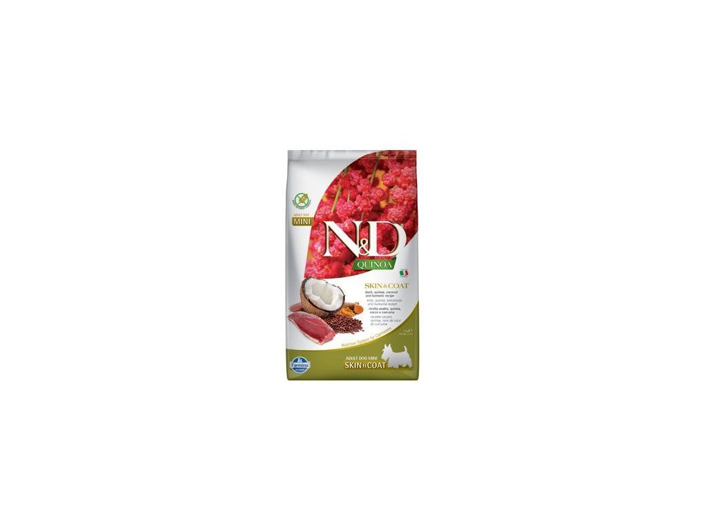 35457 n d quinoa dog skin coat duck coconut mini 800g z kategorie chovatelske potreby a krmiva pro psy krmiva pro psy granule pro psy