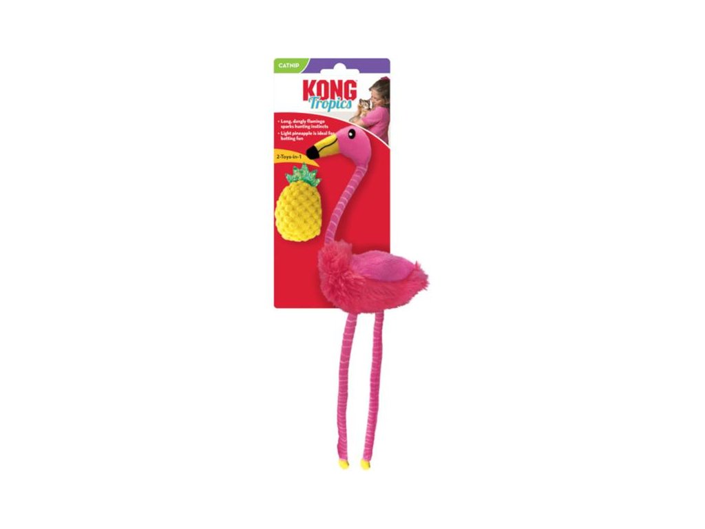 55431 3 hracka cat tropics flamingo kong z kategorie chovatelske potreby a krmiva pro kocky hracky pro kocky kong hracky pro kocky