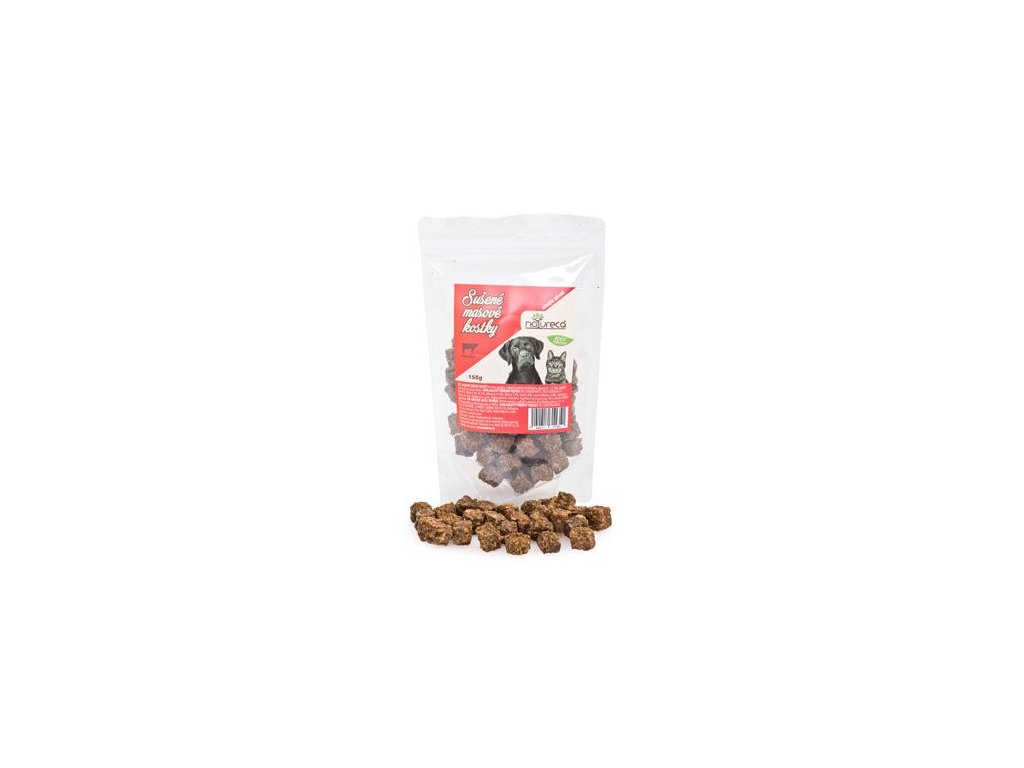 36039 natureca 100 masove kostky hovezi pochoutka pro psy a kocky 150g z kategorie chovatelske potreby a krmiva pro kocky krmivo a pamlsky pro kocky pamlsky pro kocky