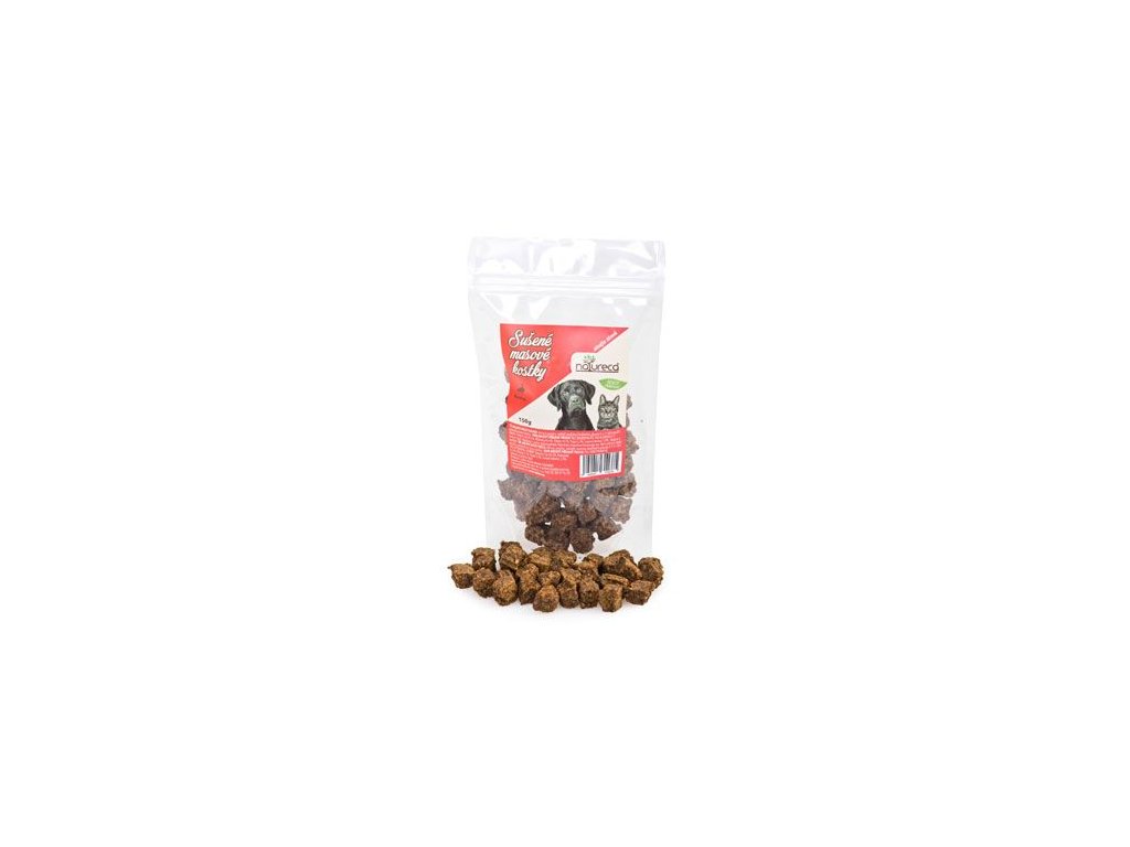 36147 natureca 100 masove kostky kachna pamlsek pro psy a kocky 150g z kategorie chovatelske potreby a krmiva pro kocky krmivo a pamlsky pro kocky pamlsky pro kocky
