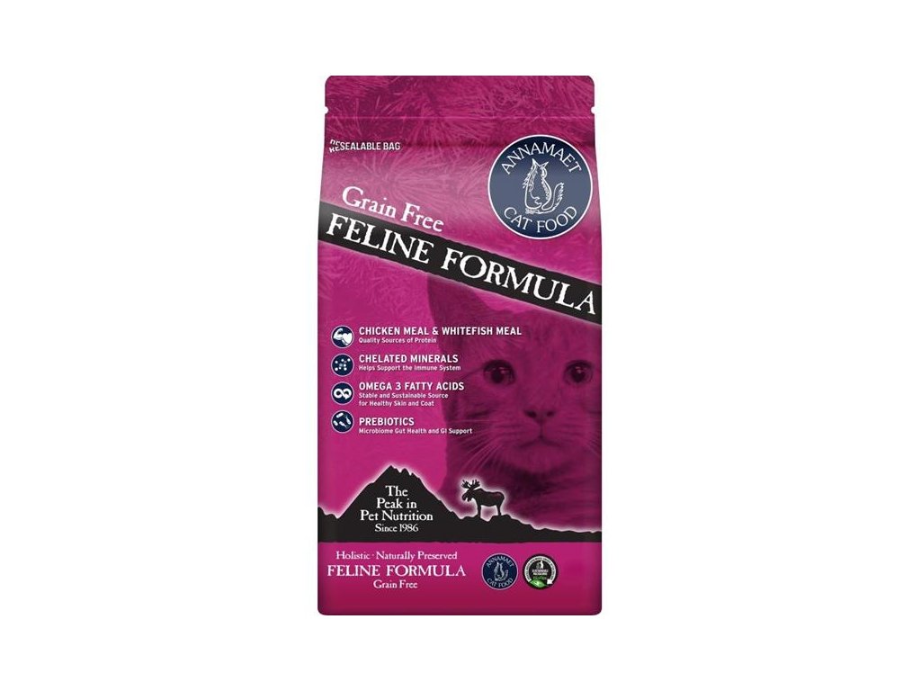 55644 1 annamaet grain free feline chicken fish 1 81 kg 4lb z kategorie chovatelske potreby a krmiva pro kocky krmivo a pamlsky pro kocky granule pro kocky