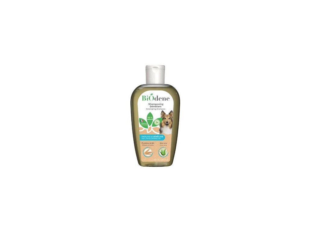 13188 francodex biodene sampon na zacuchanou srst u psu 250ml z kategorie chovatelske potreby a krmiva pro psy hygiena a kosmetika psa sampony a spreje pro psy