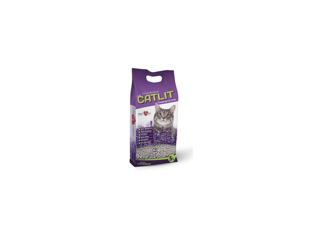 81174 1 podestylka catlit s levanduli pro kocky 5l 4kg z kategorie chovatelske potreby a krmiva pro kocky toalety steliva pro kocky steliva kockolity pro kocky