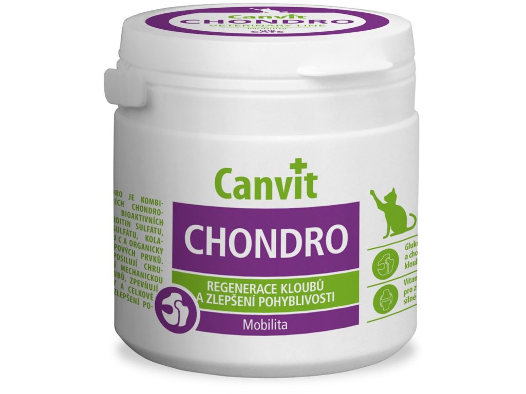 17742 canvit chondro pro kocky 100g z kategorie chovatelske potreby a krmiva pro kocky vitaminy a leciva pro kocky pohybovy aparat kocek