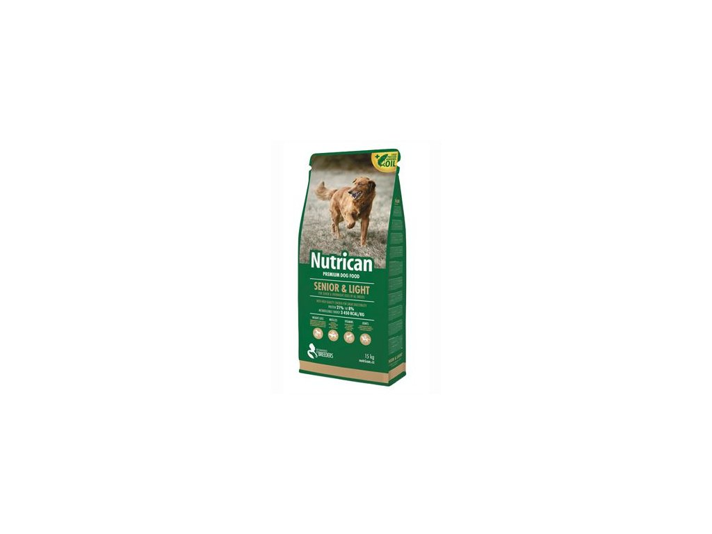 21852 nutrican senior light 15kg z kategorie chovatelske potreby a krmiva pro psy krmiva pro psy granule pro psy