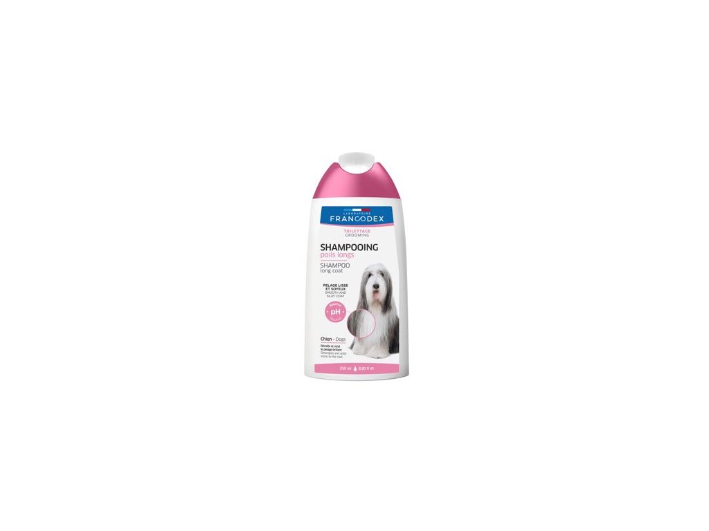 22572 francodex sampon na dlouhou srst psa 250ml z kategorie chovatelske potreby a krmiva pro psy hygiena a kosmetika psa sampony a spreje pro psy