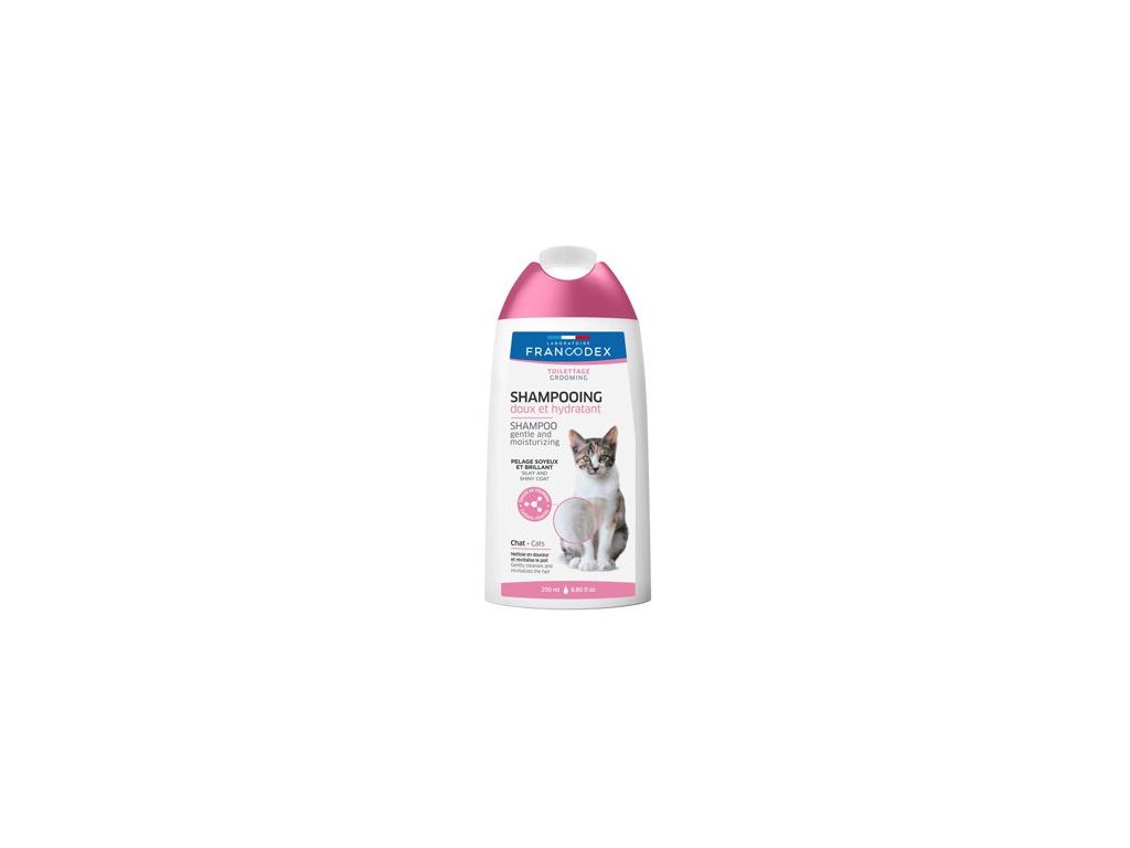 22560 francodex sampon na objem srsti kocek 250ml z kategorie chovatelske potreby a krmiva pro kocky hygiena a kosmetika kocek sampony pro kocky