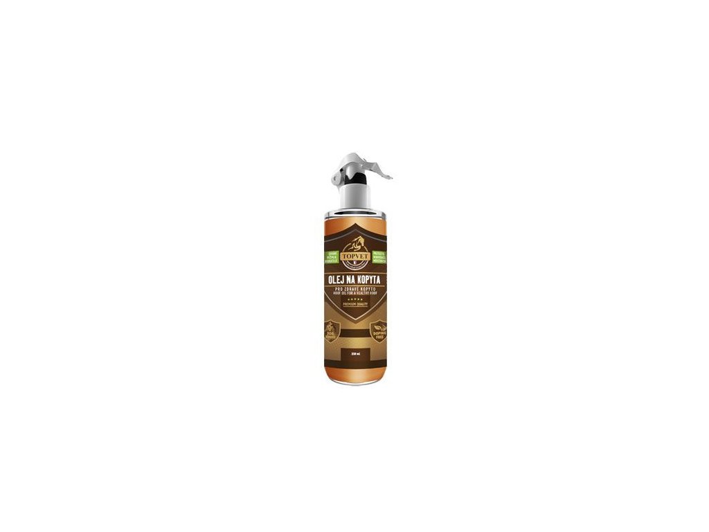 6444 topvet olej na kopyta pro zdrave kopyto 250ml z kategorie chovatelske potreby pro kone pece o kopyta koni