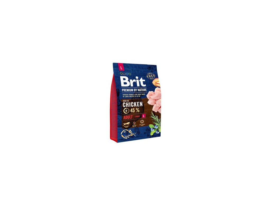 20784 brit premium dog by nature adult l 3kg z kategorie chovatelske potreby a krmiva pro psy krmiva pro psy granule pro psy