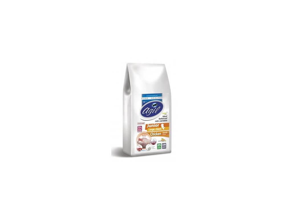 44751 1 agil junior large giant low grain chicken lamb tuna 10 kg z kategorie chovatelske potreby a krmiva pro psy krmiva pro psy granule pro psy