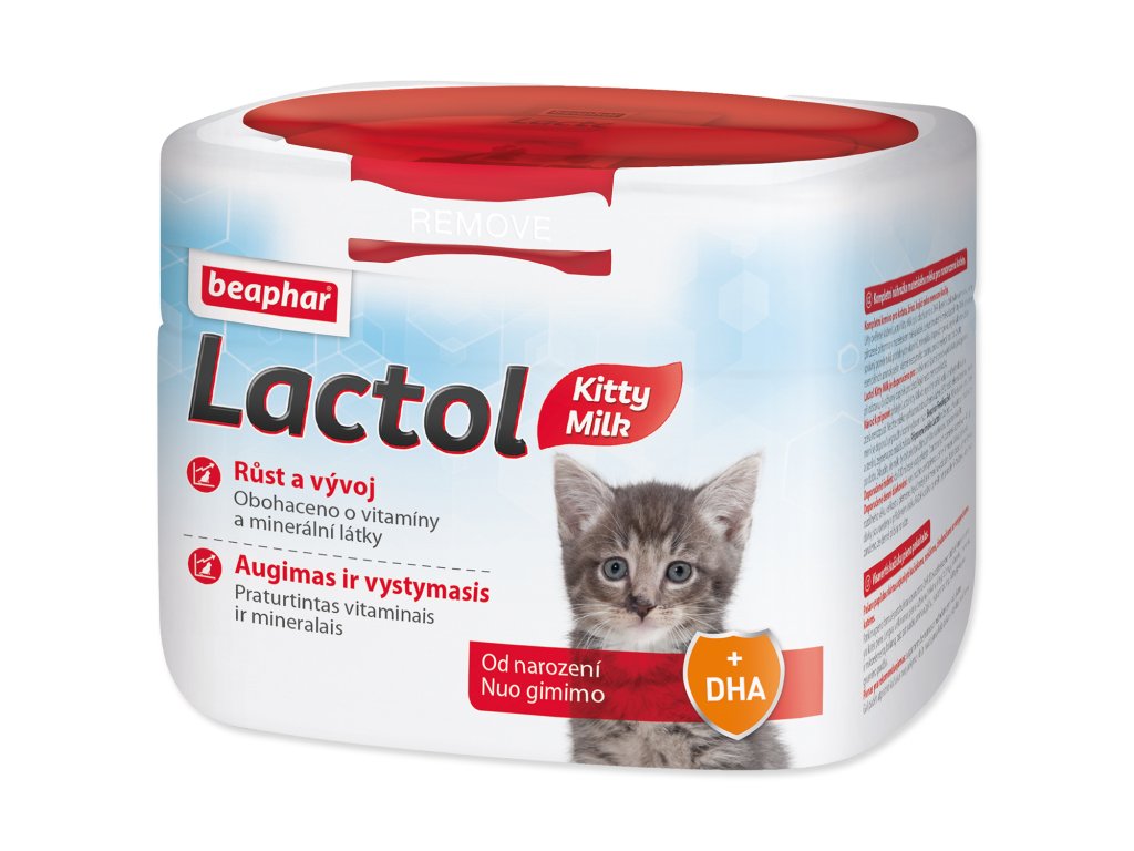 50559 1 beaphar lactol kitty milk susene mleko 250 g z kategorie chovatelske potreby a krmiva pro kocky krmivo a pamlsky pro kocky mleko pro kocky