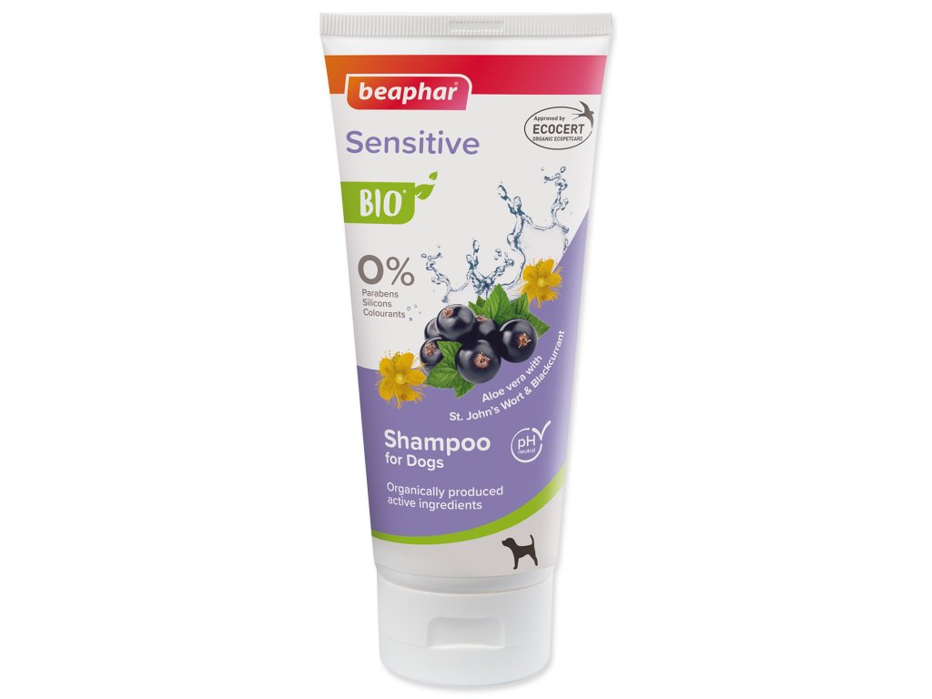 50631 1 beaphar bio sampon pro citlivou kuzi 200 ml z kategorie chovatelske potreby a krmiva pro psy hygiena a kosmetika psa sampony a spreje pro psy
