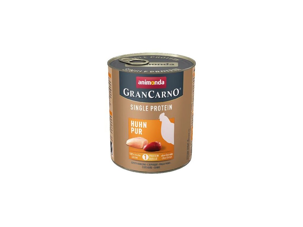 36456 animonda grancarno single protein konzerva kure 800g z kategorie chovatelske potreby a krmiva pro psy krmiva pro psy konzervy pro psy