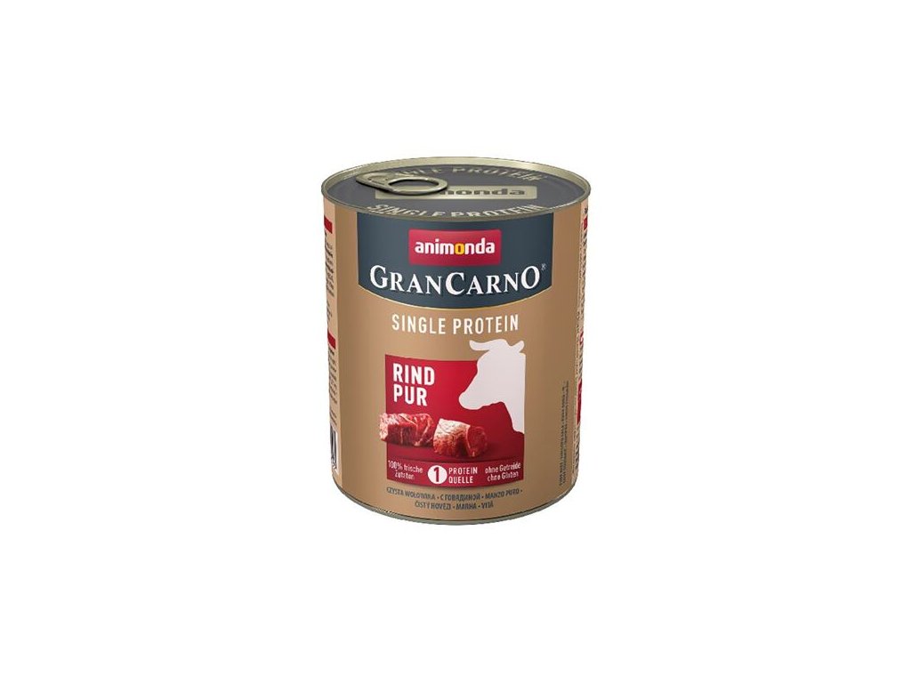 36450 animonda grancarno single protein konzerva hovezi 800g z kategorie chovatelske potreby a krmiva pro psy krmiva pro psy konzervy pro psy